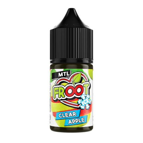 VAPOLOGY - CLEAR APPLE FROOT ICE 12mg 30ml MTL