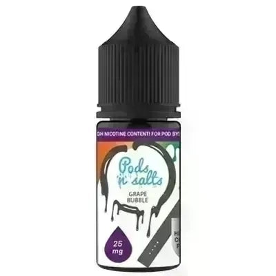 Pods N Salts Grape Bubble 25mg 30ml