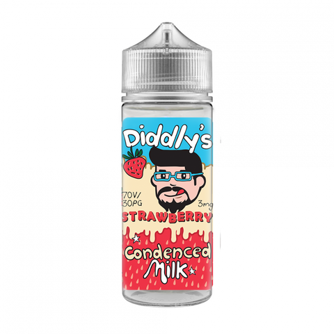 One Cloud Diddly’s Strawberry Condenced Milk - 3mg 120ml